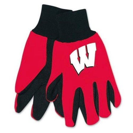 MCARTHUR TOWELS & SPORTS Wisconsin Badgers Gloves Two Tone Style Adult Size 9960695969